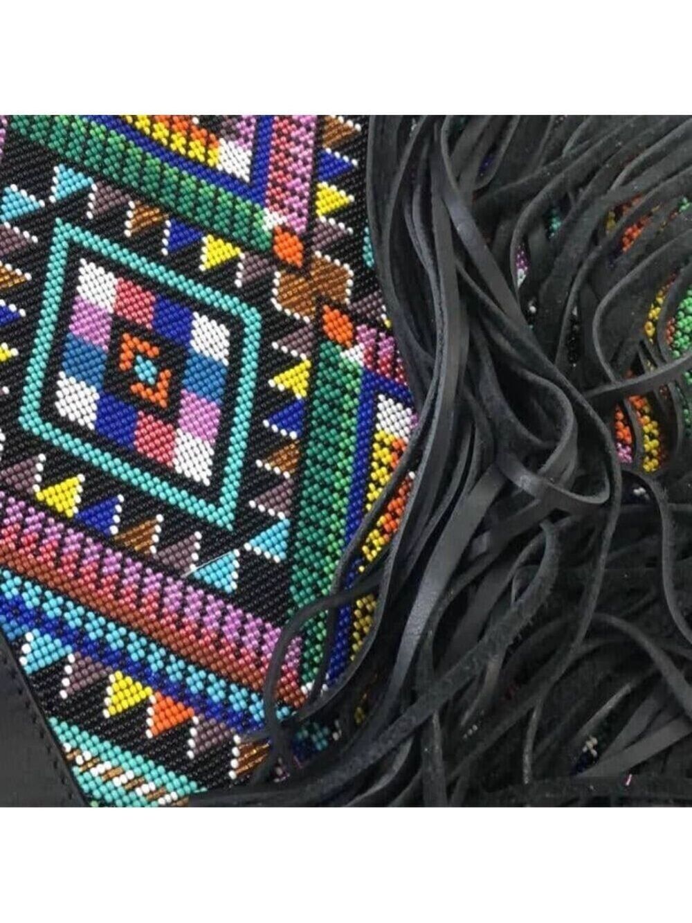 Custom Hand Beaded Fringe Hobo - Picture 7 of 16